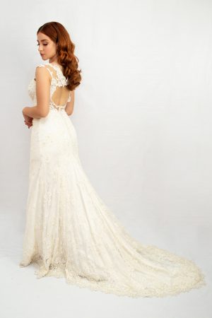 VESTIDO PRIMULA- vestido de noiva sereia  com cauda